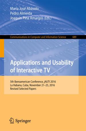 Cover of Applications and Usability of Interactive TV