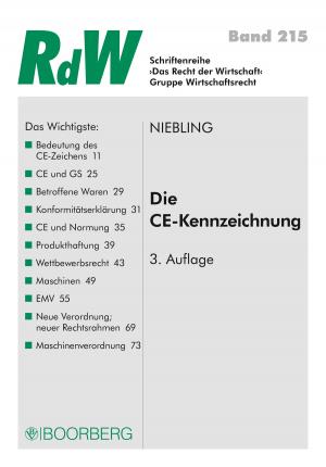 Cover of the book Die CE Kennzeichnung by Frank Böhme