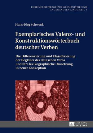 Cover of the book Exemplarisches Valenz- und Konstruktionswoerterbuch deutscher Verben by Anna Fischer