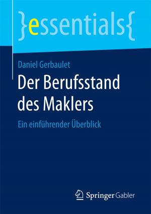 Cover of the book Der Berufsstand des Maklers by Ralf Schmid-Gundram