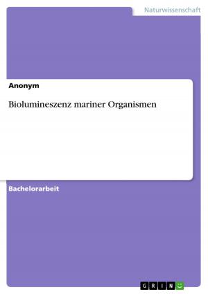 Cover of the book Biolumineszenz mariner Organismen by Sarah Nitschke