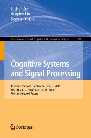 Cover of Cognitive Systems and Signal Processing