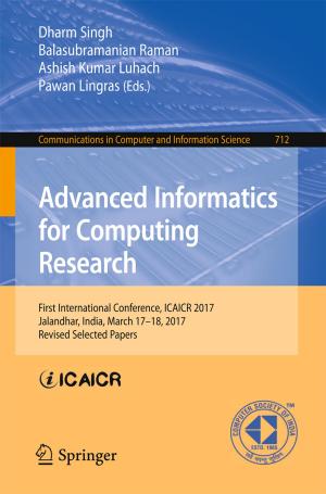 Cover of Advanced Informatics for Computing Research
