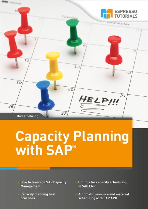 Cover of the book Capacity Planning with SAP by Uwe Göhring, Espresso Tutorials GmbH