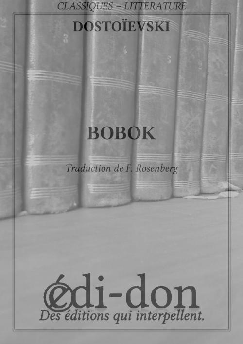 Cover of the book Bobok by Dostoïevski, Edi-don