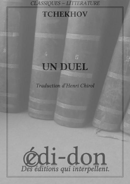 Cover of the book Un duel by Tchekhov, Edi-don