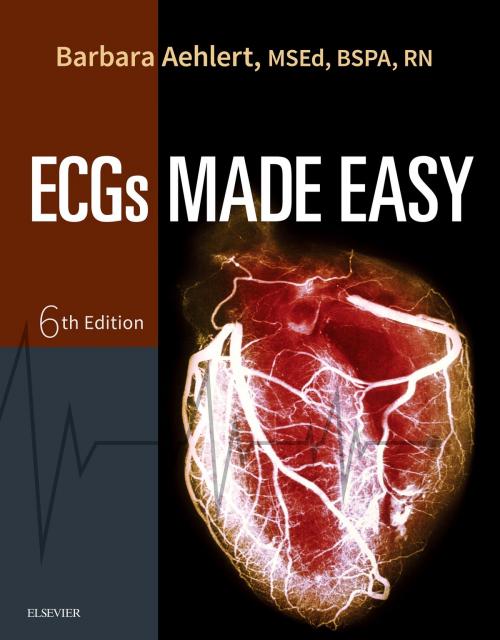 Cover of the book Pocket Guide for ECGs Made Easy - E-Book by Barbara J Aehlert, RN, BSPA, Elsevier Health Sciences