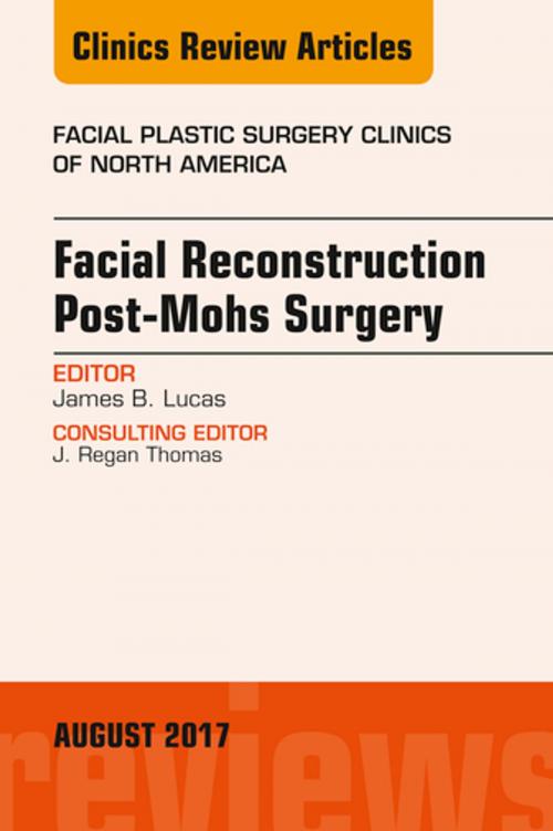 Cover of the book Facial Reconstruction Post-Mohs Surgery, An Issue of Facial Plastic Surgery Clinics of North America, E-Book by James B. Lucas, MD, FACS, Elsevier Health Sciences