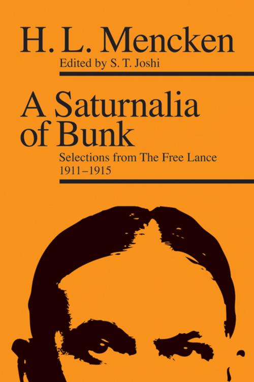 Cover of the book A Saturnalia of Bunk by H. L. Mencken, Ohio University Press