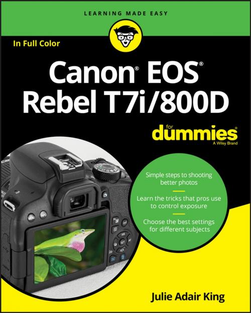 Cover of the book Canon EOS Rebel T7i/800D For Dummies by Julie Adair King, Wiley