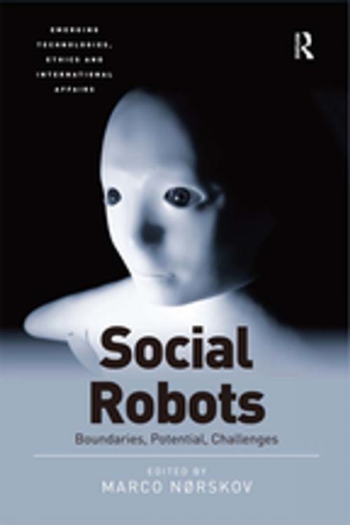 Cover of the book Social Robots by Marco Nørskov, Taylor and Francis