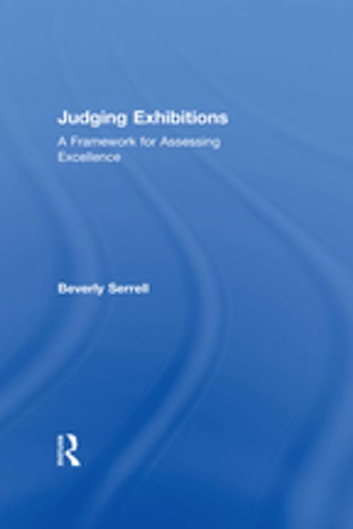 Cover of the book Judging Exhibitions by Beverly Serrell, Taylor and Francis