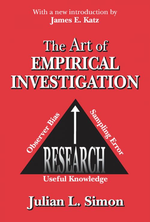 Cover of the book The Art of Empirical Investigation by , Taylor and Francis