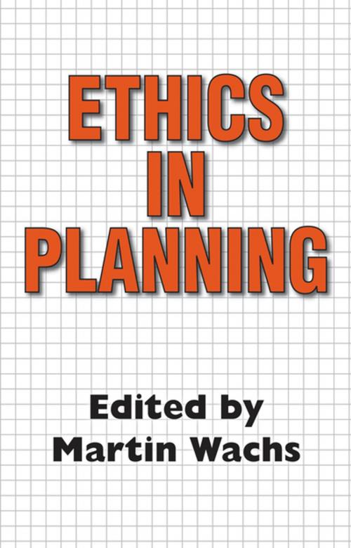 Cover of the book Ethics in Planning by , Taylor and Francis