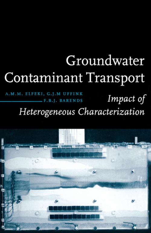 Cover of the book Groundwater Contaminant Transport by F.B.J. Barends, CRC Press