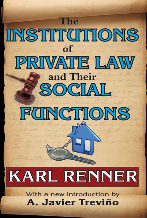 Cover of the book The Institutions of Private Law and Their Social Functions by Eli Ginzberg, Taylor and Francis