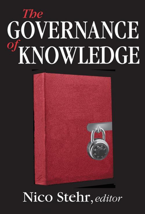 Cover of the book The Governance of Knowledge by Nico Stehr, Taylor and Francis