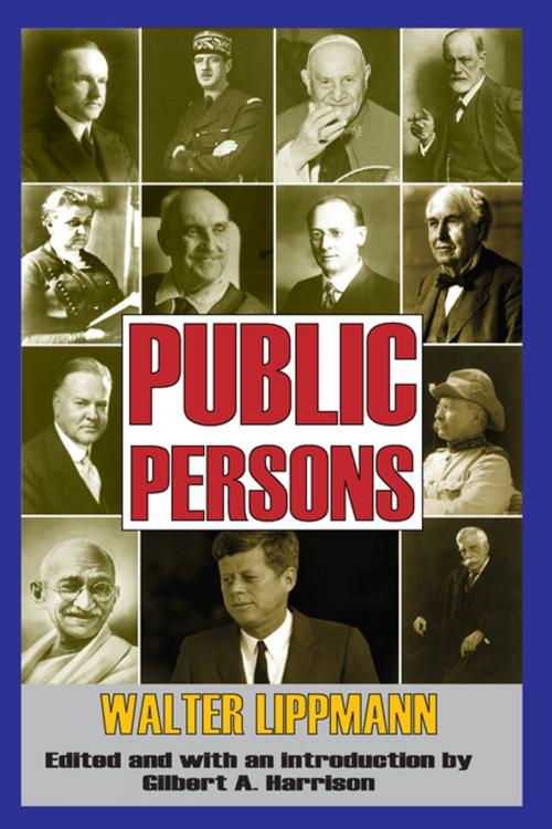 Cover of the book Public Persons by Walter Lippmann, Taylor and Francis