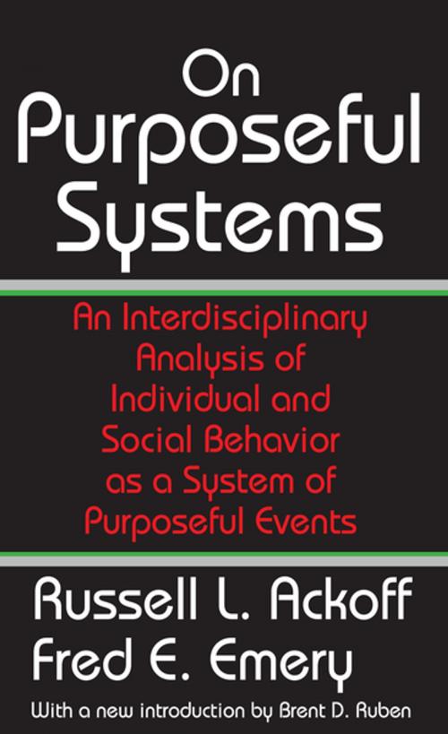 Cover of the book On Purposeful Systems by Fred Emery, Taylor and Francis