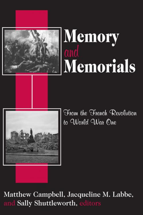 Cover of the book Memory and Memorials by Jr. Shapiro, Taylor and Francis