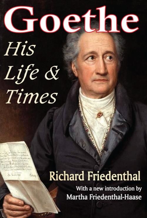 Cover of the book Goethe by Richard Friedenthal, Taylor and Francis