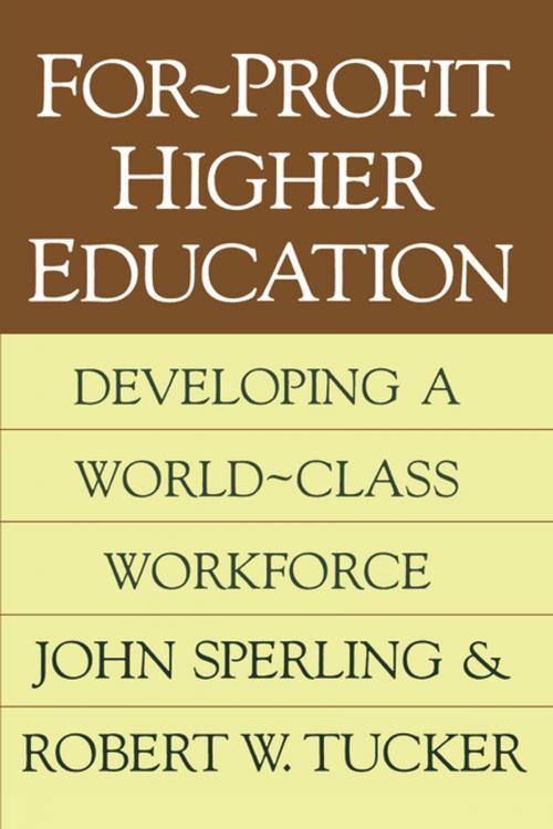 Cover of the book For-profit Higher Education by John Sperling, Taylor and Francis