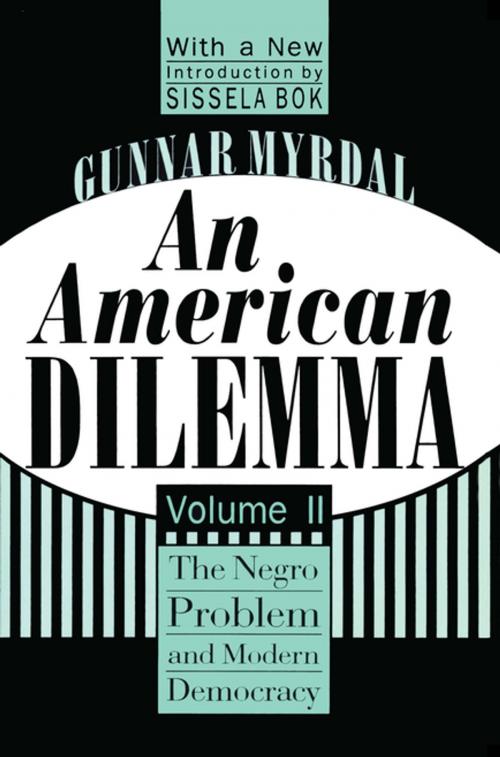 Cover of the book An American Dilemma by Gunnar Myrdal, Taylor and Francis