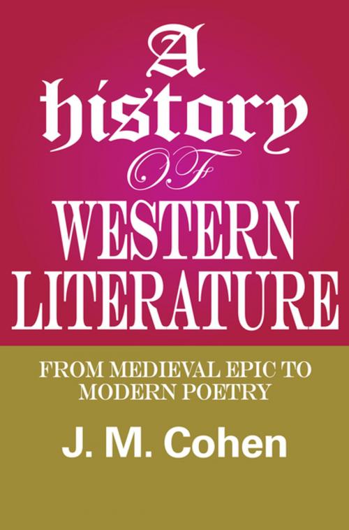 Cover of the book A History of Western Literature by G. Mitchell, Taylor and Francis