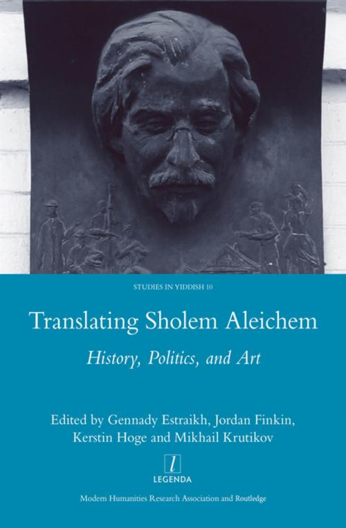 Cover of the book Translating Sholem Aleichem by Gennady Estraikh, Taylor and Francis