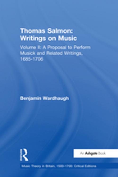 Cover of the book Thomas Salmon: Writings on Music by Benjamin Wardhaugh, Taylor and Francis