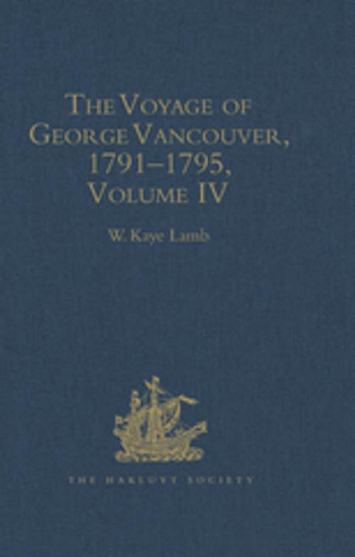 Cover of the book The Voyage of George Vancouver, 17911795 by , Taylor and Francis