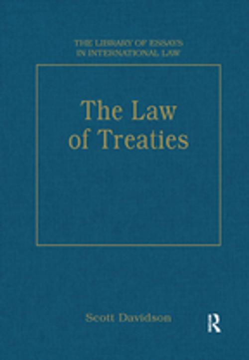 Cover of the book The Law of Treaties by , Taylor and Francis