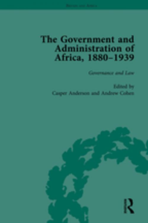 Cover of the book The Government and Administration of Africa, 1880-1939 Vol 2 by Casper Anderson, Taylor and Francis