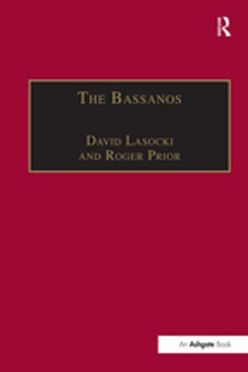 Cover of the book The Bassanos by Roger Prior, Taylor and Francis