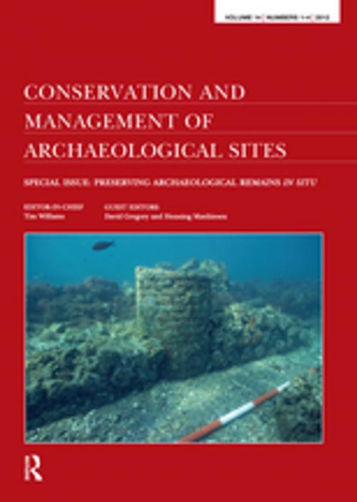 Cover of the book Preserving Archaeological Remains in Situ by David Gregory, Taylor and Francis