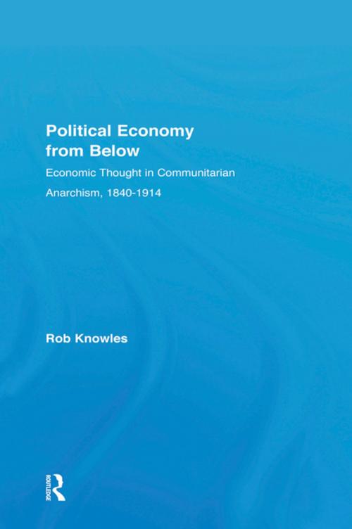 Cover of the book Political Economy from Below by Rob Knowles, Taylor and Francis