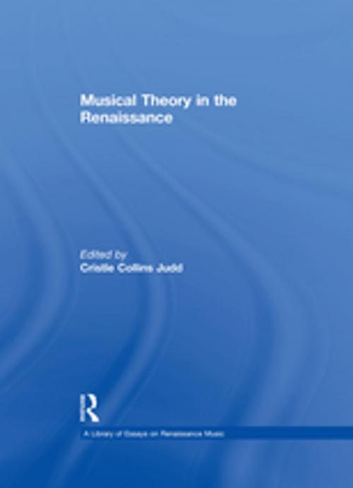 Cover of the book Musical Theory in the Renaissance by , Taylor and Francis