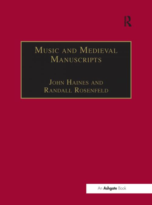 Cover of the book Music and Medieval Manuscripts by Randall Rosenfeld, Taylor and Francis