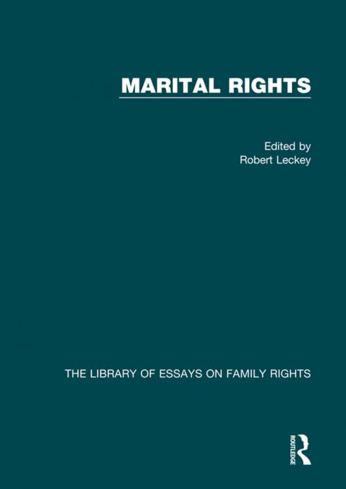 Cover of the book Marital Rights by Robert Leckey, Taylor and Francis