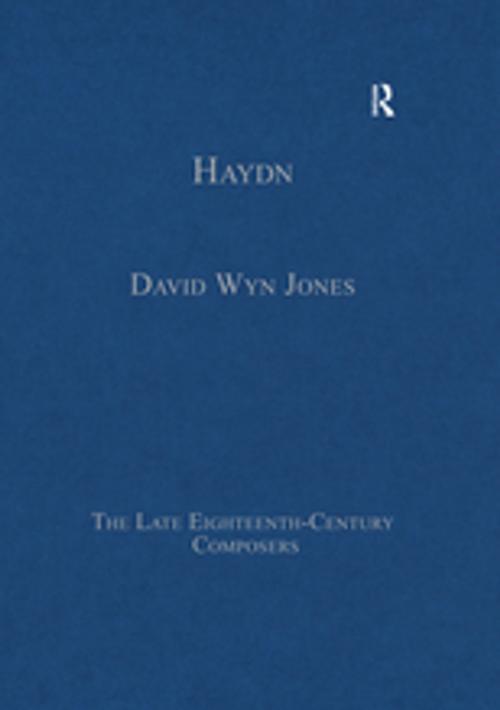 Cover of the book Haydn by DavidWyn Jones, Taylor and Francis