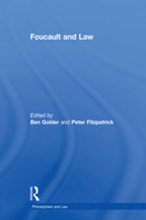 Cover of the book Foucault and Law by , Taylor and Francis