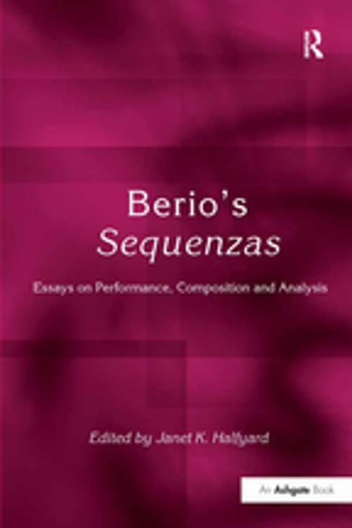 Cover of the book Berio's Sequenzas by , Taylor and Francis