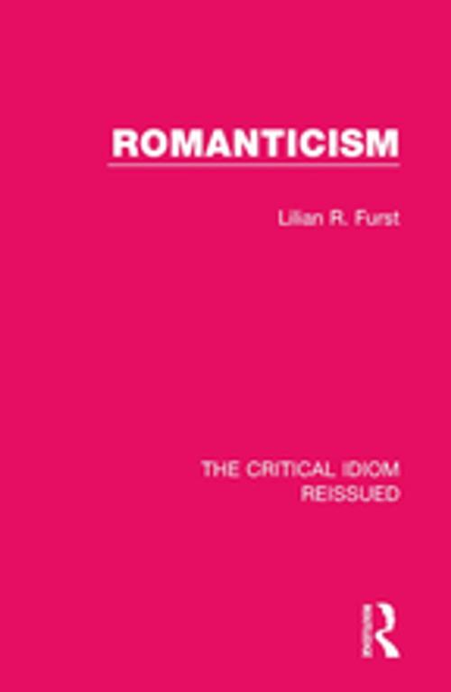 Cover of the book Romanticism by Lilian R. Furst, Taylor and Francis