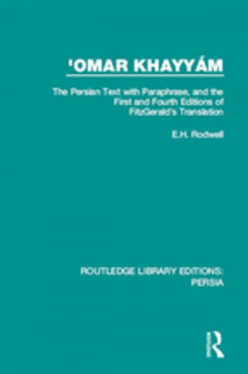 Cover of the book 'Omar Khayyám by E.H. Rodwell, Taylor and Francis
