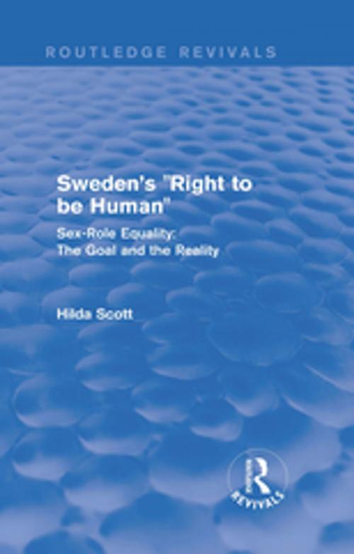 Cover of the book Revival: Sweden's Right to be Human (1982) by Hilda Scott, Taylor and Francis