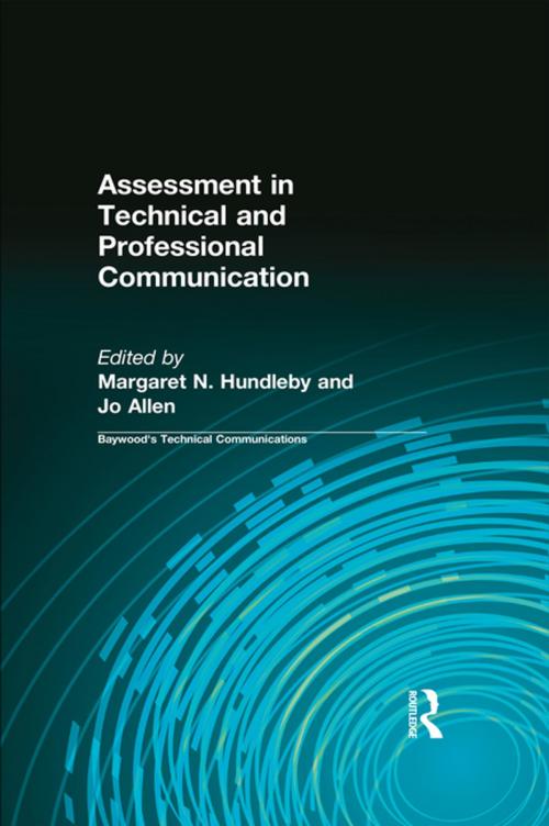 Cover of the book Assessment in Technical and Professional Communication by , Taylor and Francis