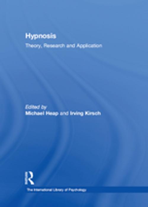 Cover of the book Hypnosis by Irving Kirsch, Taylor and Francis