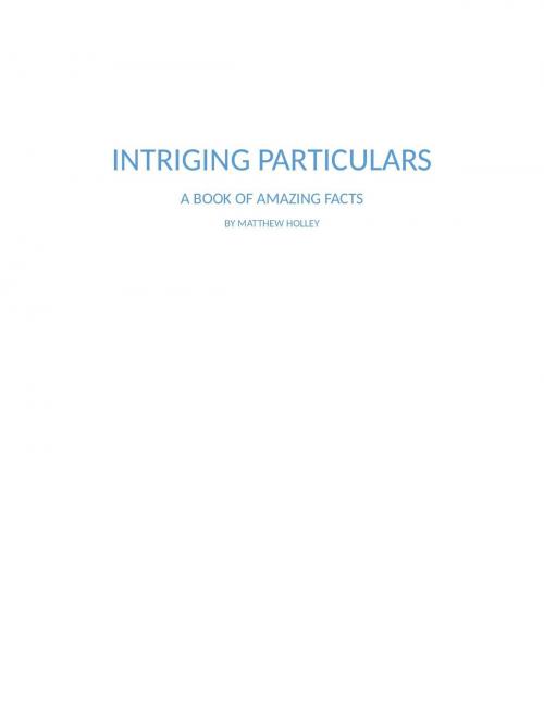 Cover of the book Intriguing Particulars by Matthew Holley, Matthew Holley