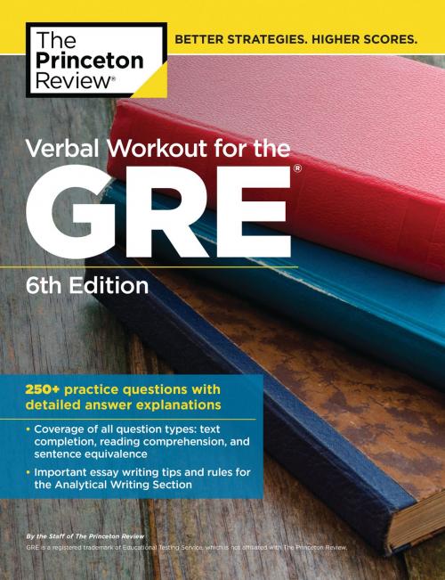 Cover of the book Verbal Workout for the GRE, 6th Edition by The Princeton Review, Random House Children's Books