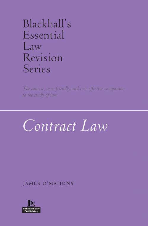 Cover of the book Contract Law by James O’Mahony, Lonsdale Law Publishing